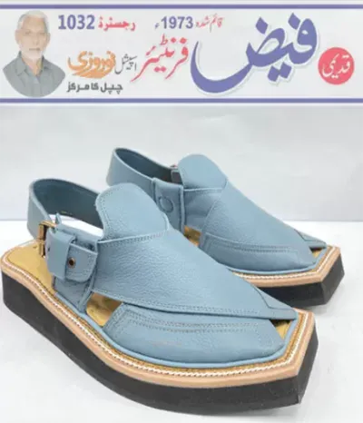 Kaptan Chappal Sky Blue Color