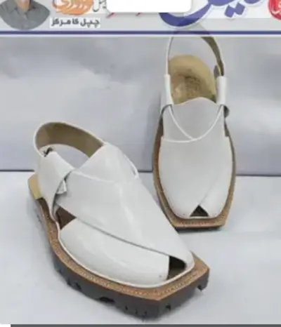 Norozi Chappal Double Sole White