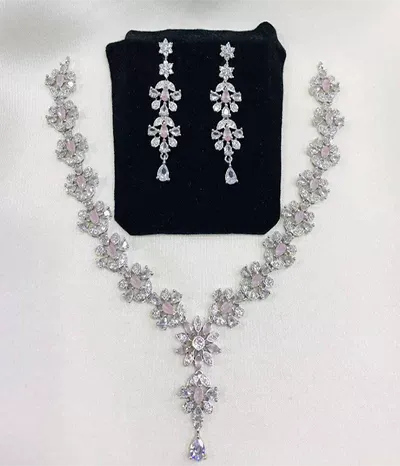 White Artificial Diamond Set