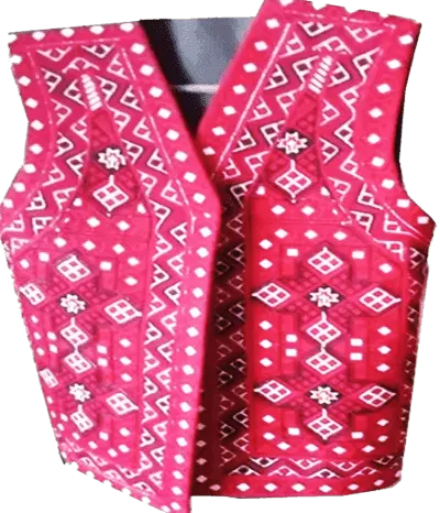 Balochi Waistcoat Pink