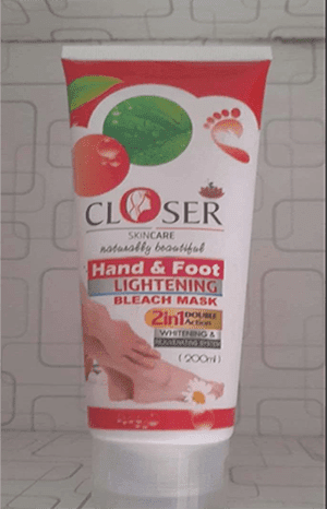 Closer Hand and Foot Lightening Bleach Mask