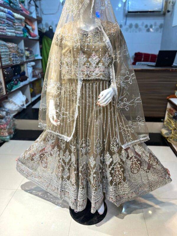 Full Embroidered Separate Koti Maxi