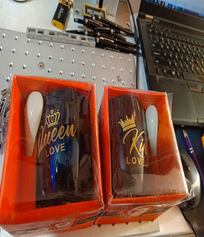 king queen mug set