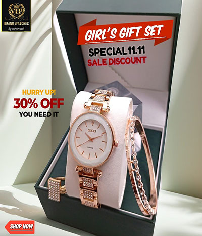 girl jewelry and watch gift