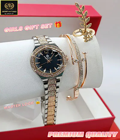 girls watch jewellery set