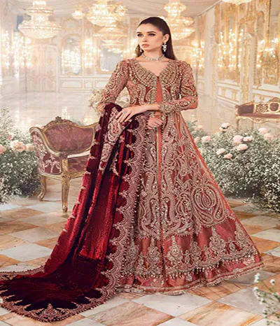 net silk suit Maria B