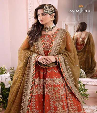 chiffon frock asim jofa