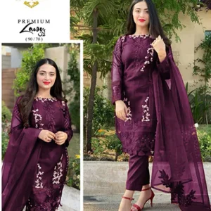 agha noor lawn Chiffon 1