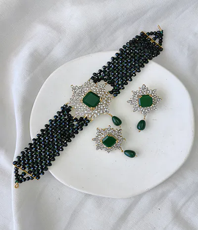 bridal jewellery set zircon Guluband Set 5