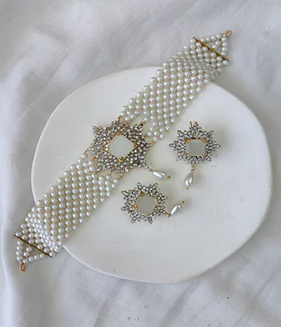 bridal jewellery set zircon Guluband Set 6
