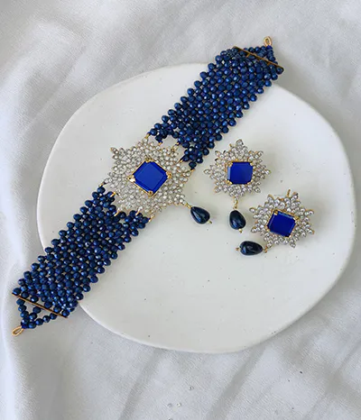 bridal jewellery set zircon Guluband Set 8