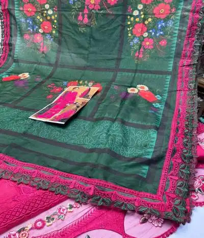 embroidered chiffon dress