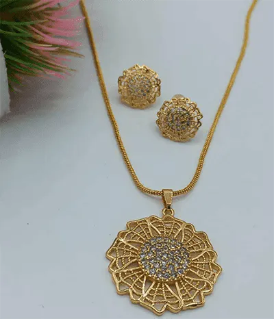 3 Pcs Rose Pendant Set 1