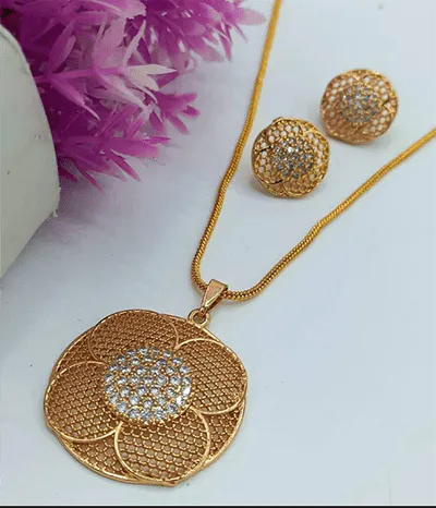 3 Pcs Rose Pendant Set 2