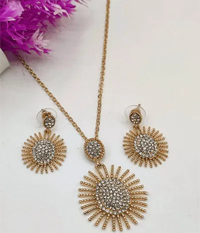 3 Pcs Rose Pendant Set 3