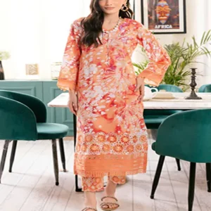 3 piece lawn suit with lawn dupatta