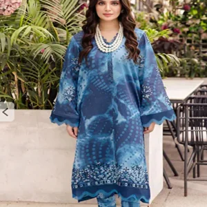 3 piece lawn suit with lawn dupatta 5