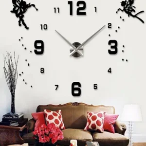 3d clock wall