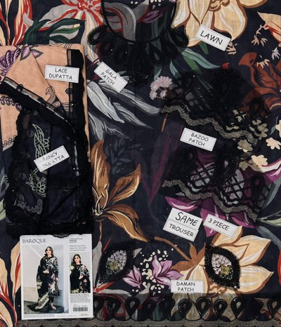 3pc lawn suits women