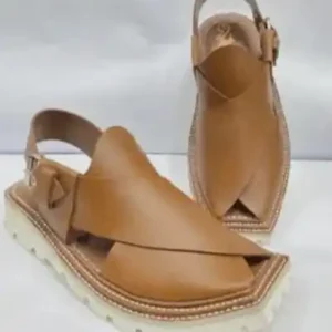 Charsadda Round Mouth English Leather Chappal