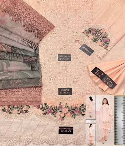 Chikankari 3Piece Suit