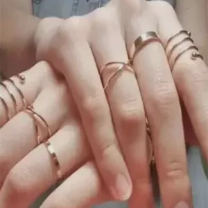 Gold Finger Rings Set 1 1