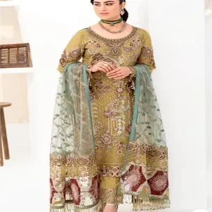 Heavy Embroidery Organza Sleeves Designs