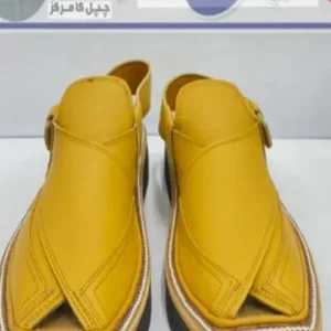 Kaptan Chappal Yellow Color