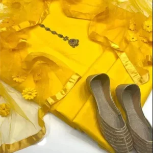 Katan Silk Dress Design Pakistani