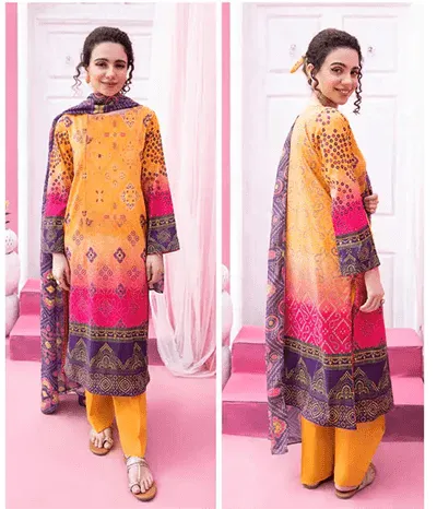 Khaadi Digital Printed Suit Design - Image 4