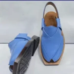 Norozi Chappal shape single sole sky color1