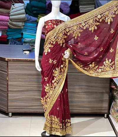 Original Chiffon Saree Collection Pakistan