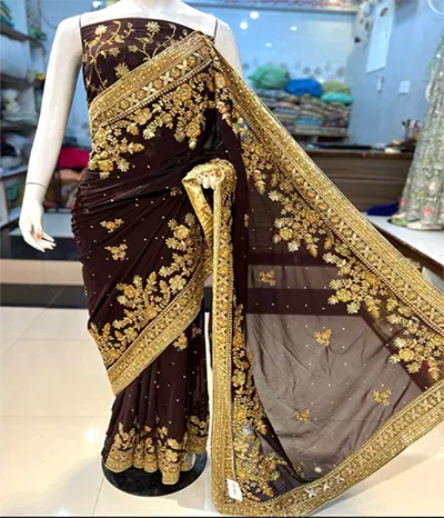 Original Chiffon Saree Collection Pakistan