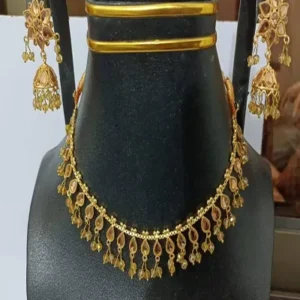 Pearl Necklace and Earrings