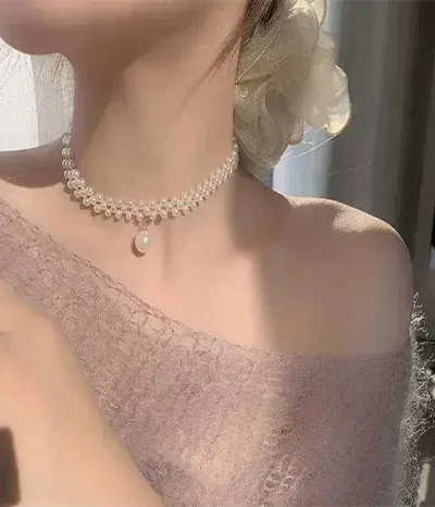 Real Pearl Necklace - Image 2