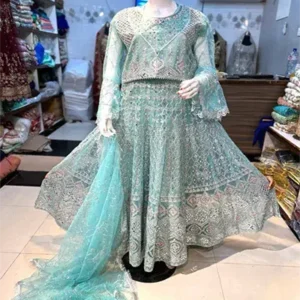 Stitched Maxi With Dupatta Dress