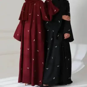 abaya Embroidery Moon