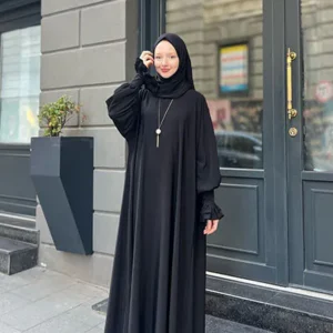 black abaya with hijab 1