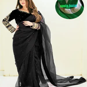 black saree
