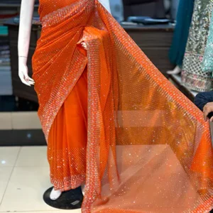 chiffon banarsi saree