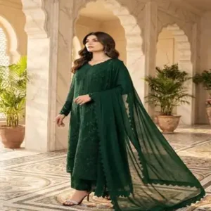 chiffon dress embroidery