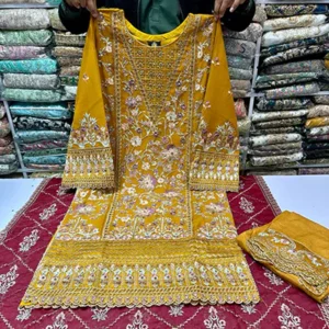 chiffon embroidered dresses