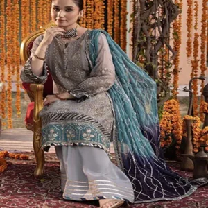 chiffon embroidered unstitched