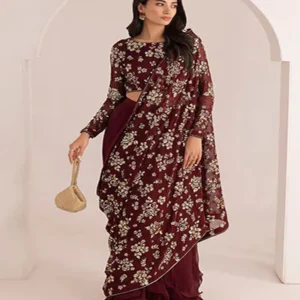 chiffon saree designs 2
