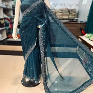 chiffon saree party wear