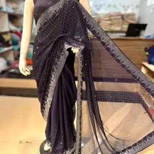 chiffon saree party wear 3