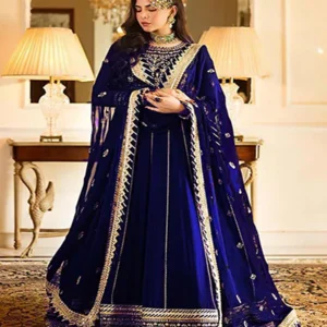 chiffon suit with malai trouser online 2