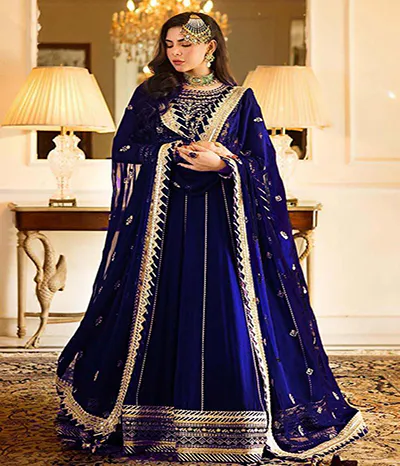 chiffon suit with malai trouser online