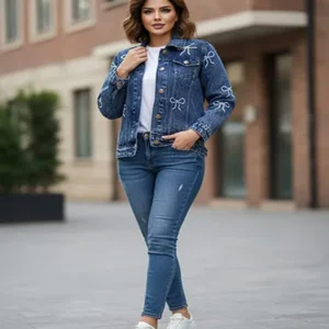 denim jacket black women 4