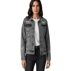 denim jacket black women